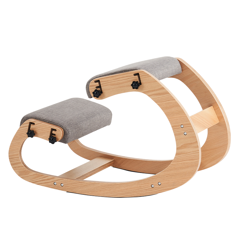 グレー布張りシートひざまずくオフィスチェア(Y-C33)