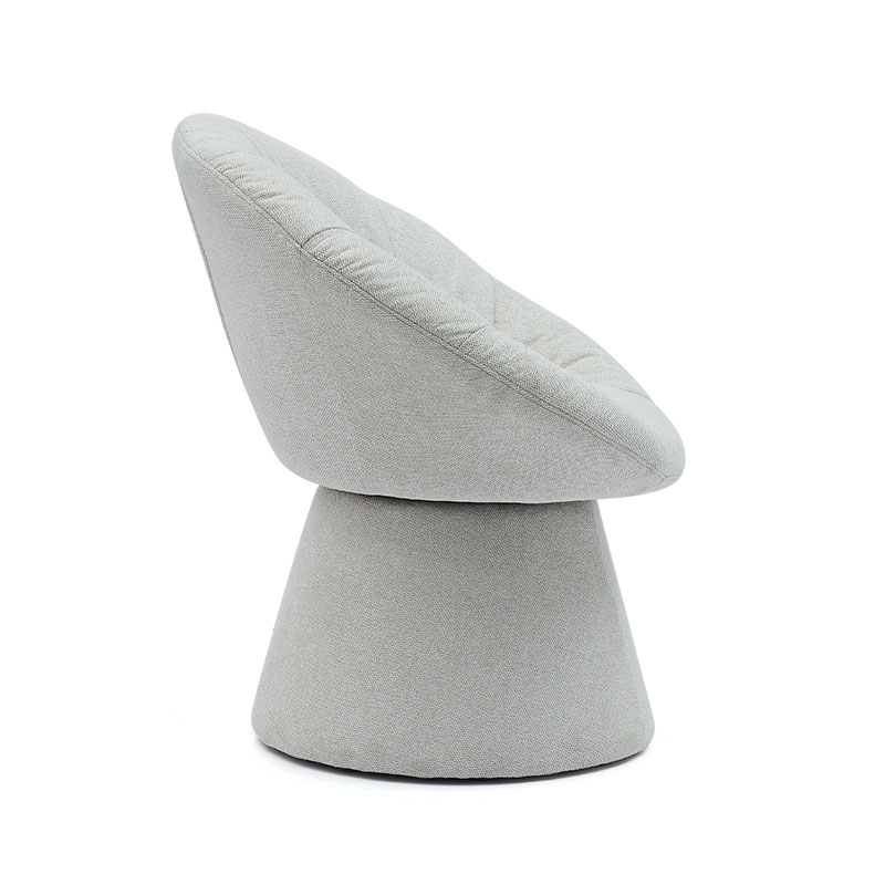 シンプルでスタイリッシュなイタリア製回転ダイニングチェアラウンドベースアームチェアレジャーチェアリビングルームホテル用(GY-644)