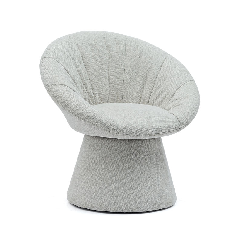 シンプルでスタイリッシュなイタリア製回転ダイニングチェアラウンドベースアームチェアレジャーチェアリビングルームホテル用(GY-644)