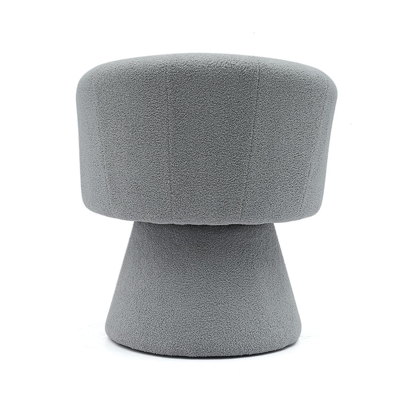 グレー屋内レジャースタイル快適な厚みのあるシートクッションスイベルホテルアクセント長椅子ラウンジチェアアームチェアリビングルーム用(GY-646)