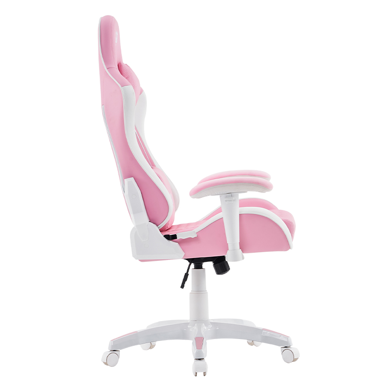 調節可能な 3D アームレスト付きのピンクのモダンな回転ゲーミングチェア (T-7122)