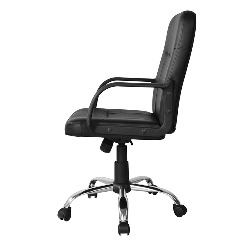 ミッドバック PP アームレスト タスク オフィス チェア (クローム ベース付き)(Y-2744)