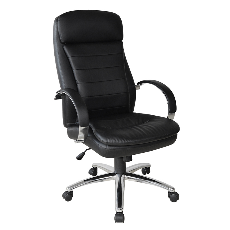 ハイバック クロームパッド アームレスト エグゼクティブ オフィス チェア (Y-2820)