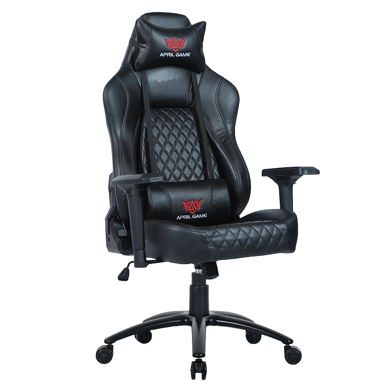 ハイバック4Dアームレスト ブラック塗装メタルベースゲーミングチェア(Y-2520)