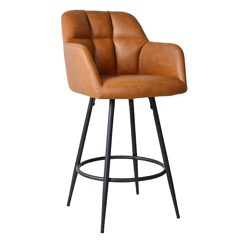 PUローバックカウンターハイトスツールチェア(X-5117B)